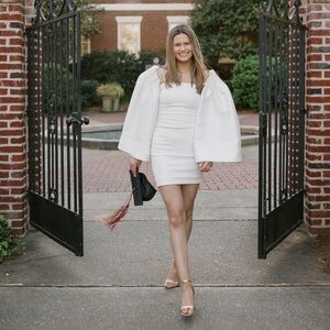 Solace London White Long Sleeve Mini